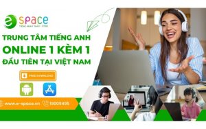 khóa tiếng Anh online 1 kèm 1 tại E-space