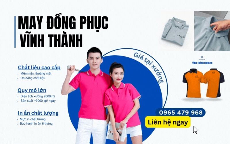 xưởng may đồng phục học sinh Vĩnh Thành