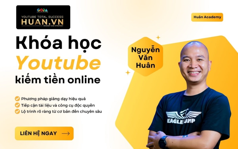 Khóa học Youtube tại Huân Academ